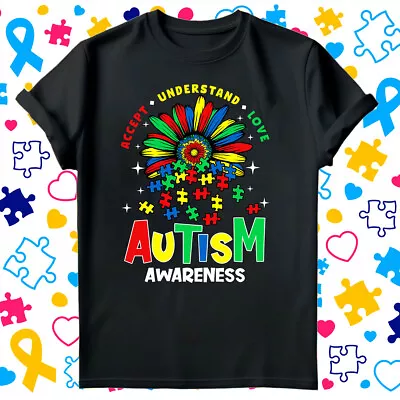 Buy Autism Awareness Day Spectrum Disorder Promoting Love Acceptance Tshirt #AD • 8.99£