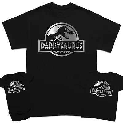 Buy Daddysaurus Babysaurus Fathers Day Son Kids Baby Matching T-Shirts Top #FD#2 • 7.59£