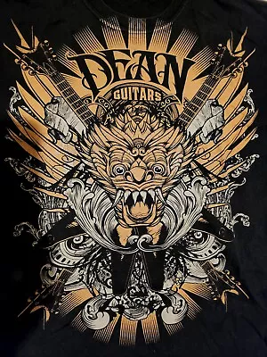 Buy Dean Guitars TShirt, Collectable Size Large • 2.99£