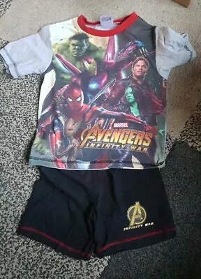 Buy Marvel Avengers Infinity War Short Pyjamas Age • 0.99£