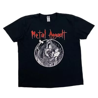 Buy METAL ASSAULT (2015) Heavy Metal Music Band Festival Lineup T-Shirt XL Black • 15£