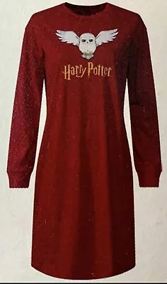 Buy WIZARDING WORLD Harry Potter Hedwig  Hogwarts /Pajama Nightgown/ Sleep Shirt S • 30.35£