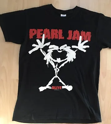 Buy Pearl Jam 2008 Alive Stickman T-Shirt Vintage  Size M • 39£