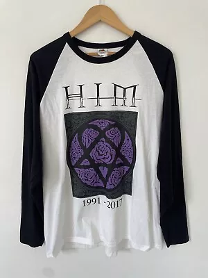 Buy Him Band T Shirt Memoriam 1991 2017 Long Sleeve Graphic Print XL • 69.99£