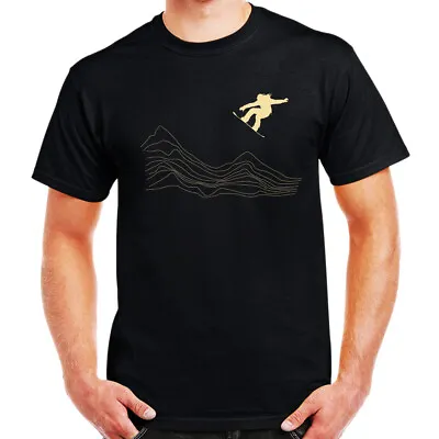 Buy Snowboarder Line Art T-shirt Off Piste Down Hill Snow Rider Birthday Gift  • 14.99£