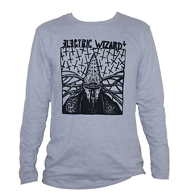 Buy Electric Wizard Doom Stoner Metal Gig Poster T Shirt Long Sleeve Unisex Top Grey • 21.30£