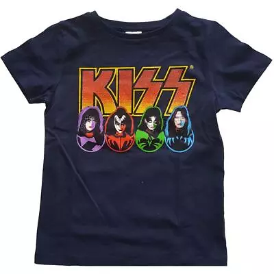 Buy Official Licensed - Kiss - Logo Faces & Icons T Shirt Rock Simmons • 13.50£