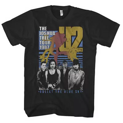Buy U2 - Official Licensed  Unisex T- Shirt -  Bullet The Blue Sky  - Black Cotton • 16.99£
