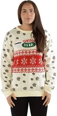 Buy Medium 40  Inch Chest Friends Central Perk - Ugly Christmas Jumper Xmas Sweater • 29.99£