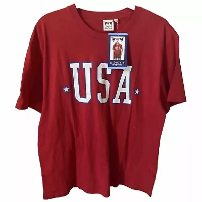 Buy Spirit Of America Women's PatrioticAmerican Graphic T-Shirt USA Red Large NWT • 9.45£