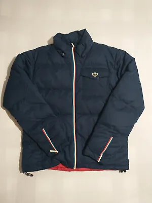 Buy ADIDAS ORIGINALS | Men's Navy Blue Down Puffer Jacket Padded | Size Small • 19.99£