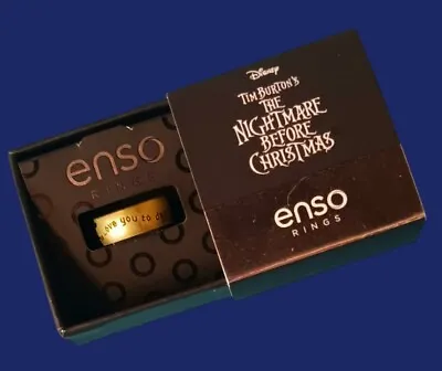 Buy Enso Silicone Disney Nightmare Before Christmas Love You To Death Ring ~ Size 4 • 22.79£