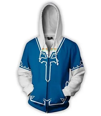 Buy Game Zelda Link Hoodie Sweater Anime Cosplay Adult Hooded Sweatshirt Clothing • 28.44£