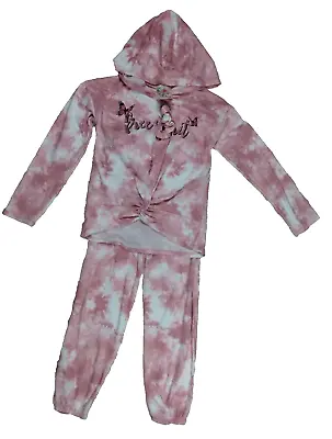 Buy Jenna And Jessie Free Spirit Pajamas Girls Size 7 Pink 2-Piece Tie-Dye Outfit • 15.83£