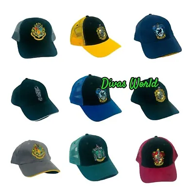 Buy Harry Potter Adjustable Cap Hogwart All House Logo Trucker Snapback Baseball Hat • 17.86£