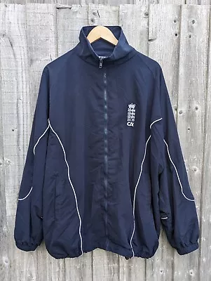 Buy England ECB Cricket Men's Navy Blue Vintage Full Zip Up Jacket . Size XL • 16.99£