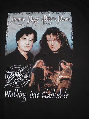 Buy Jimmy Page Robert Plant Walking Into Clarksdale Vintage Rare 90s T Shirt XL • 38.49£
