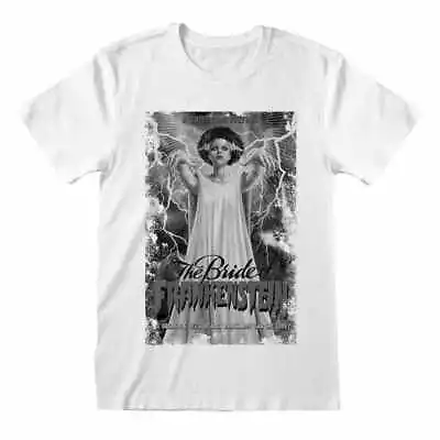 Buy Universal Monsters - Bride Of Frankenstein Unisex White T-Shirt Medi - H777z • 12.46£