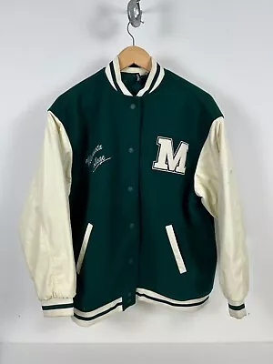 Buy Minnesota State College Varsity Jacket Green Size Medium • 29.99£