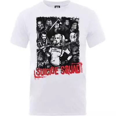 Buy Suicide Squad Batman Harley's Gang Quinn White Mens T-Shirt DC Comics Official • 8.49£