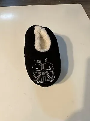 Buy Disney Star Wars Darth Vader Fuzzy Boys Slippers Size 6-8 • 11.81£