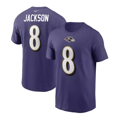 Buy Baltimore Ravens NFL T-Shirt (Size XL) Men's Nike Player Top - Jackson 8 - New • 19.99£
