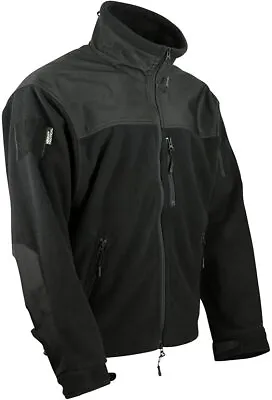 Buy Mens Defender Tactical Fleece Jacket Black Combat Top Thermal Warm Jumper Shirt • 30.99£