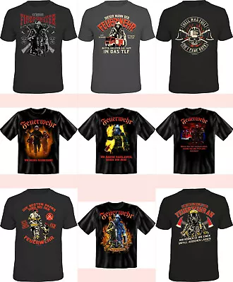Buy Fire Department T-Shirt Men's Firefighter Shirts Cadeaux For Men Patter T-Shirt • 18.12£