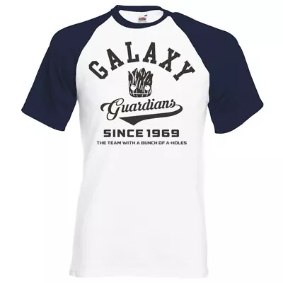 Buy Guardians Of The Galaxy  New College Logo  Raglan Baseball T-shirt • 14.99£