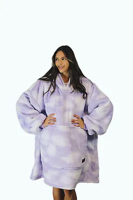 Buy Ladies Hoodie Blanket Pullover Printed Gown Thick Warm Sherpa Oversized Shirt • 34.50£