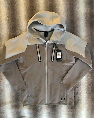 Buy Mens Under Armour Storm Hoody / Swacket, Rush Collection, Misty Grey, Size S • 50£