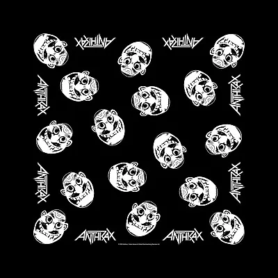 Buy Anthrax Not Man Bandana Black Cotton Head Wrap Scarf Official Metal Band Merch • 9.36£
