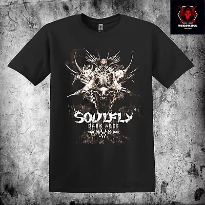Buy Soulfly  Dark Ages  Metal Rock Band Tee Heavy Cotton Unisex T-SHIRT S-3XL 🤘 • 23.78£