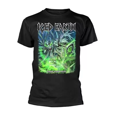 Buy ICED EARTH - BANG YOUR HEAD BLACK T-Shirt, Front & Back Print XX-Large • 20.09£