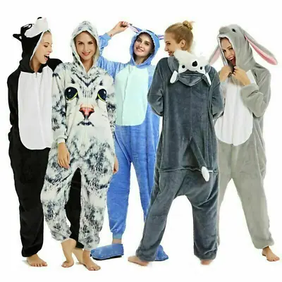 Buy Unisex Kigurumi Adult Anime Pajamas Onesie888 Cosplay Animal Pyjama Fancy Dress  • 26.20£