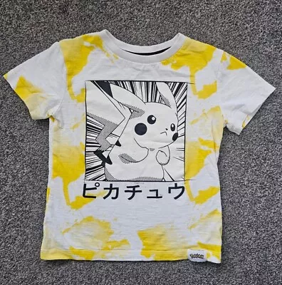 Buy Boys Pokemon Pikachu Yellow Tshirt Next Age 4 Years  • 0.99£