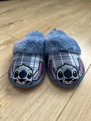 Buy Disney Store Lilo And Stitch Fluffy Slippers Women’s Size 6 • 15£