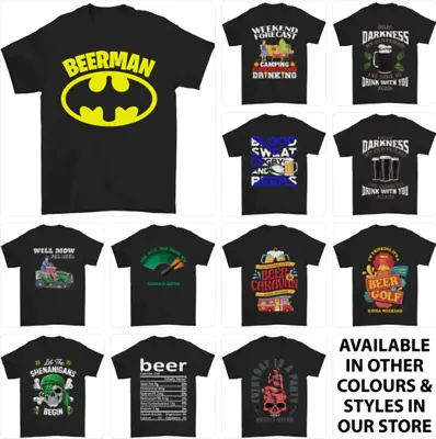 Buy Alcohol T-Shirt Mens Beer Tshirt Tee Top Funny Drunk Slogan 6 • 8.99£