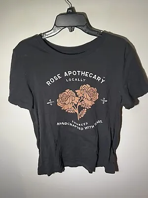 Buy Schitts Creek Women's Size XL Black Rose Apothecary Short-Sleeve T-Shirt • 3.96£