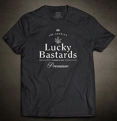 Buy Lucky Bastards Premium Strains L.a. T-shirt Dr. Feelgood Streetwear 420 Cannabis • 31.15£