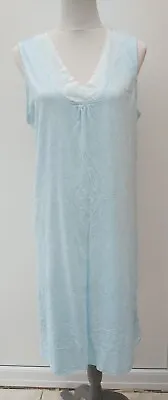 Buy Matalan Size 14 16 L Blue White Lace Night Dress PJ T Shirt Pyjama Nightshirt • 4.99£