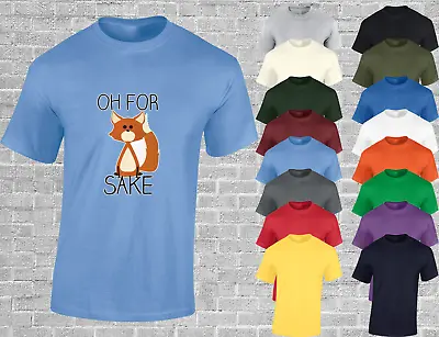 Buy Oh For Fox Sake Mens T Shirt Funny Cute Animal Fashion Design Meme Joke • 7.99£