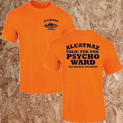 Buy Alcatraz Prisoner Uniform T-Shirt Psycho Ward Halloween Costume Prison S-XXL • 10.95£