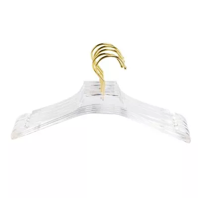 Buy 5 Pcs Clear Acrylic Clothes Hanger With , Transparent Shirts Dress2573 • 28.79£