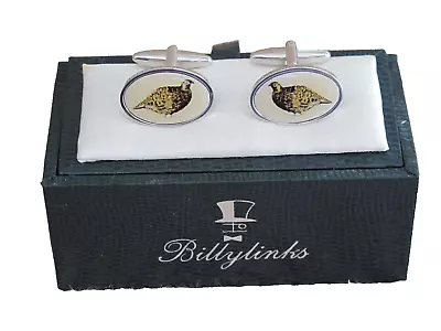 Buy Grouse Game Bird Cufflinks Stainless Steel Gift Mens Jewellery Boxed Shooting • 17.95£