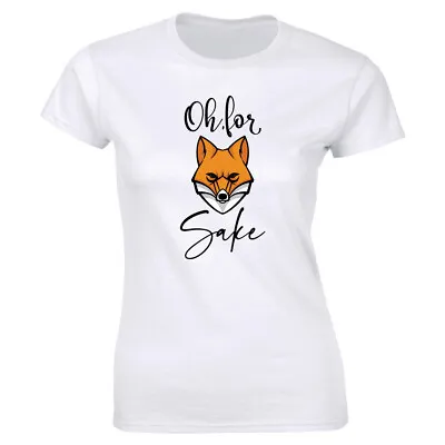 Buy Oh For Fox Sake Funny Shirt For Women Cute Animal Tee Shirt • 13£