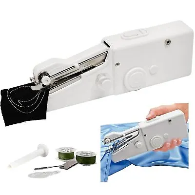 Buy Mini Handheld Cordless Sewing Machine Hand Held Thread Stitch Clothes Portable • 6.99£