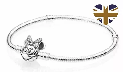 Buy Minnie Mickey Mouse Bangle Bracelet Pendant Charms Charm Wrist Jewellery 16cm • 6.99£