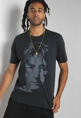 Buy George Mens John Lennon T-Shirt - Black - Size Large L (39H) • 5.99£