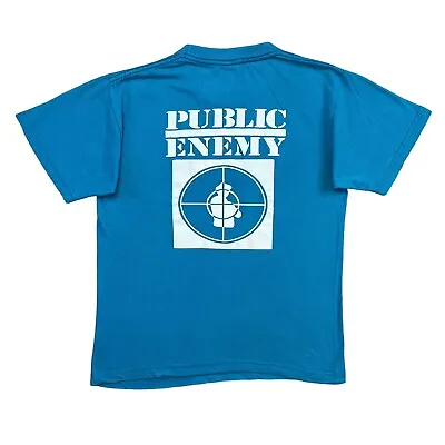 Buy Vintage Late 90s/00s Public Enemy 'Fight The Power' Rap Band T Shirt • 45£